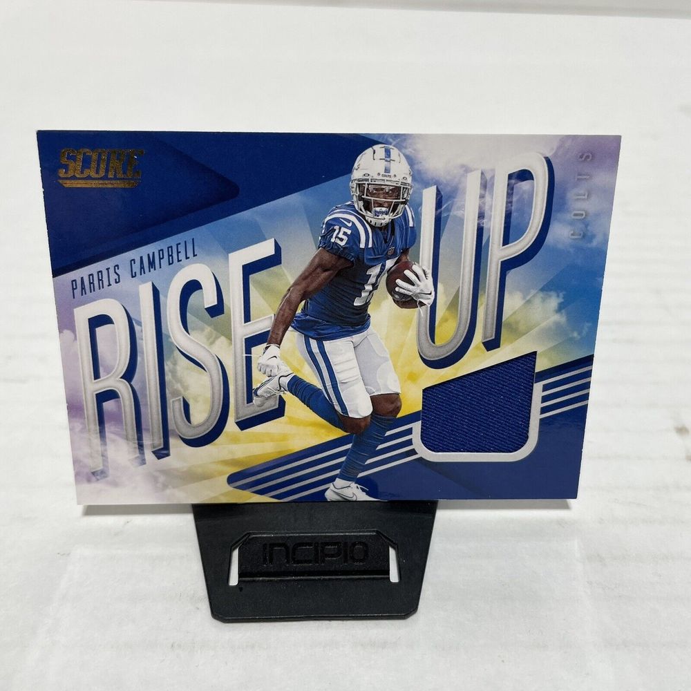 2021 Score Rise Up Parris Campbell Jersey Patch Indianapolis Colts #RU8 Panini